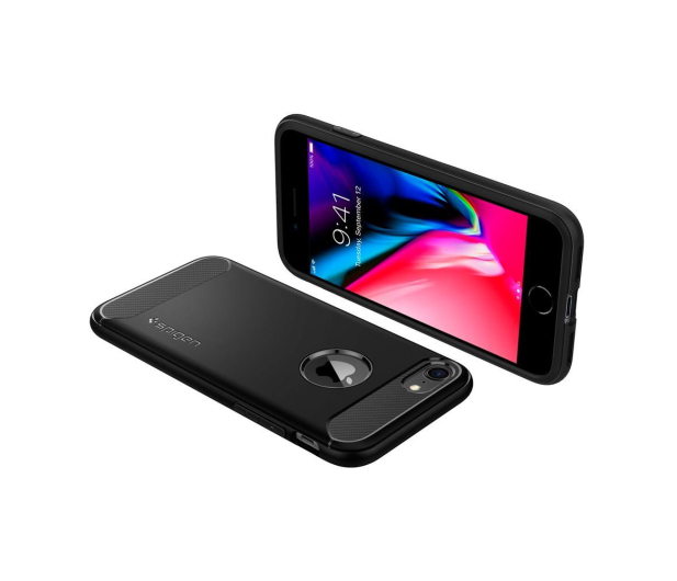 SPIGEN Rugged Armor do iPhone SE czarny ACS00944 - 390463 - zdjęcie 5